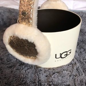 Ugg Gold Glitter Earmuffs
